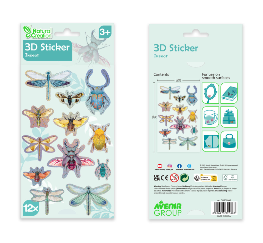 Abtibilduri 3D - Insecte, colectia Creatii Naturale [4]