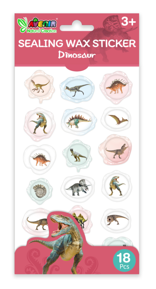 Abtibilduri imitatie sigiliu - Dinozauri, colectia Creatii Naturale [1]