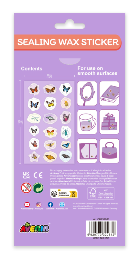 Abtibilduri imitatie sigiliu - Insecte, colectia Creatii Naturale [5]