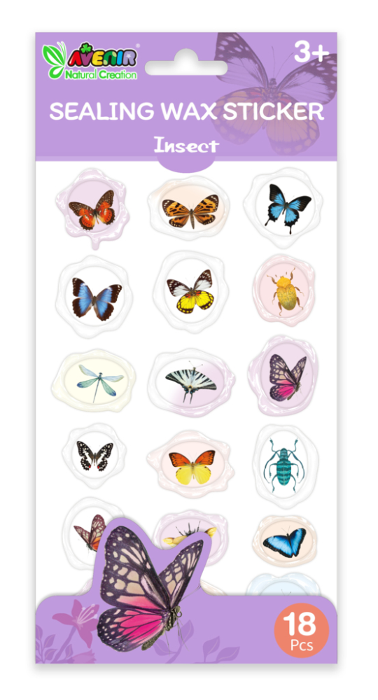 Abtibilduri imitatie sigiliu - Insecte, colectia Creatii Naturale [1]