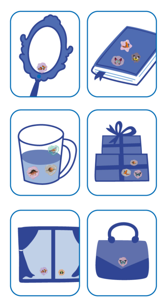 Abtibilduri imitatie sigiliu - Spatiu, colectia Creatii Naturale [2]