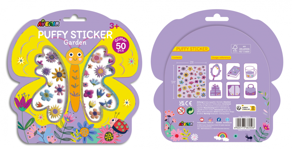 Abtibilduri pufoase 3D - Gradina [4]