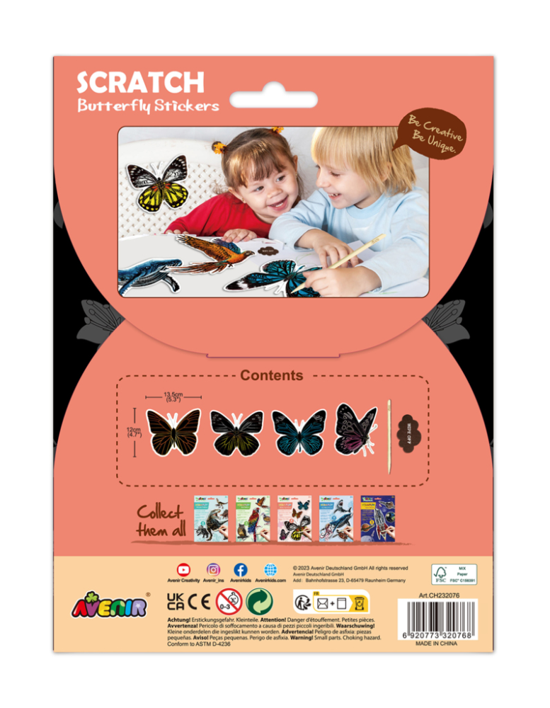 Abtibilduri razuibile - Fluturi, colectia Creatii Naturale [3]