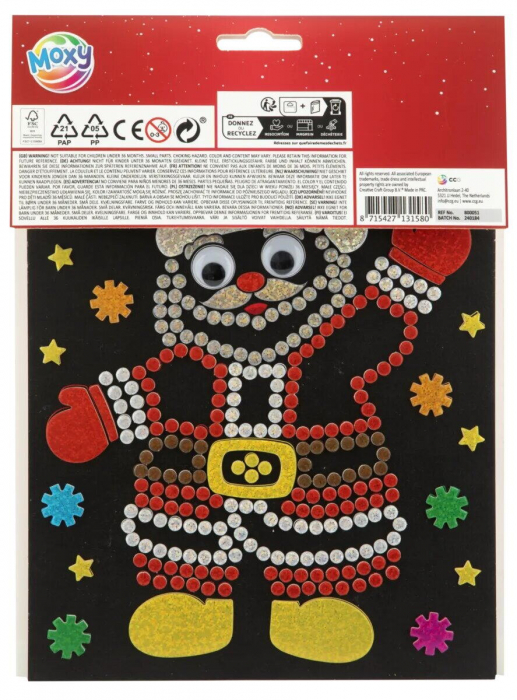 Arta cu abtibilduri - Mos Craciun, Moxy, 3 ani+ [3]