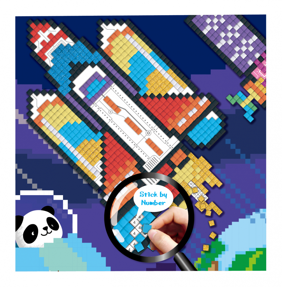 Arta mozaic pe numere - Spatiu [7]