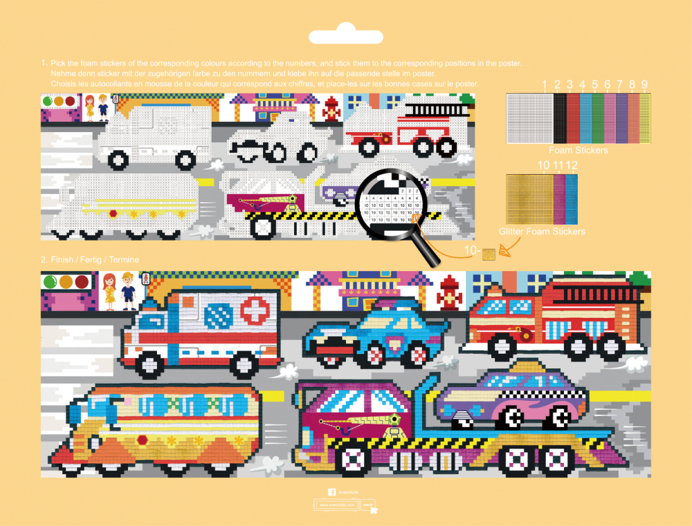 Arta mozaic pe numere - Transport [5]