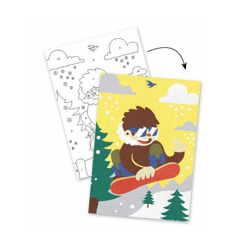 Atelier creativ cu nisip, Sporturi cu placa, Djeco, 2-3 ani + [3]