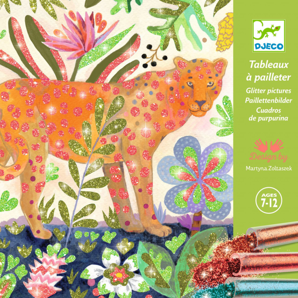 Atelier creativ cu sclipici, Tropico, Djeco, 6-7 ani + [2]