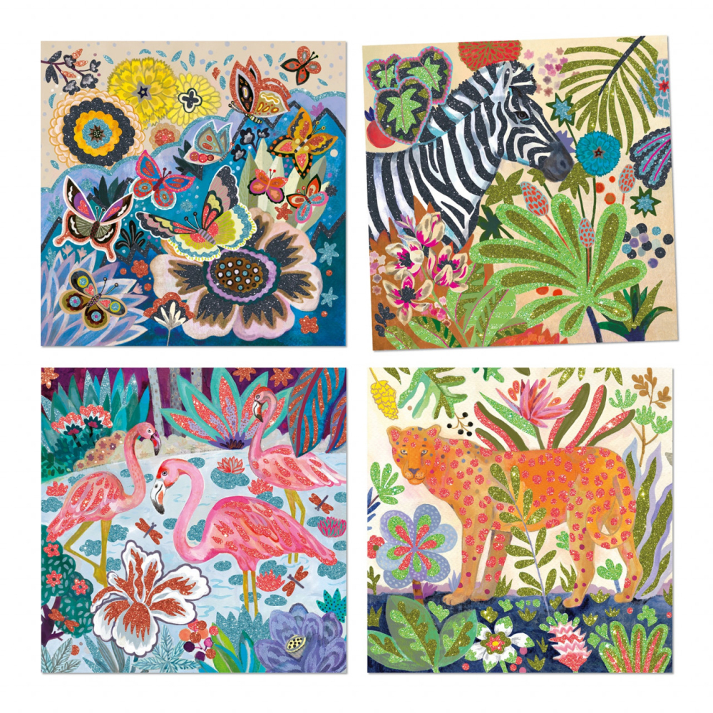 Atelier creativ cu sclipici, Tropico, Djeco, 6-7 ani + [4]