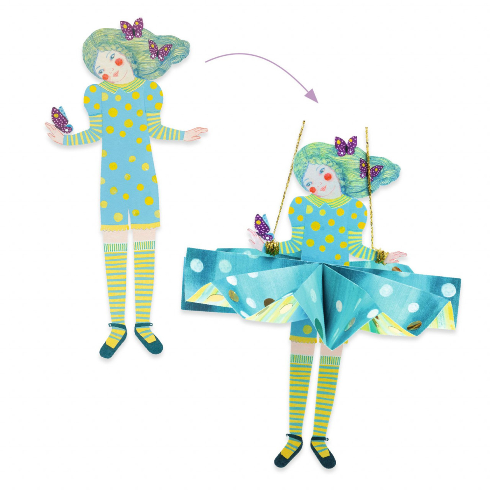 Atelier creativ Rochii din hartie, Djeco, 6-10 ani [4]