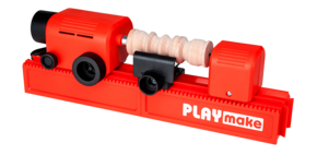 Atelier de tamplarie pentru copii PLAYmake 4in1, Bormasina, ferastrau, strung si masina de slefuit [6]