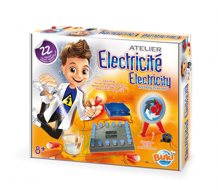 Atelierul de electricitate - 22 circuite, BUKI France, 8-9 ani + [5]
