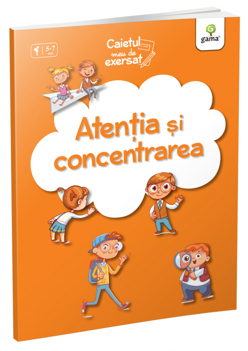 Atentia si concentrarea (caiet de exercitii grafice)