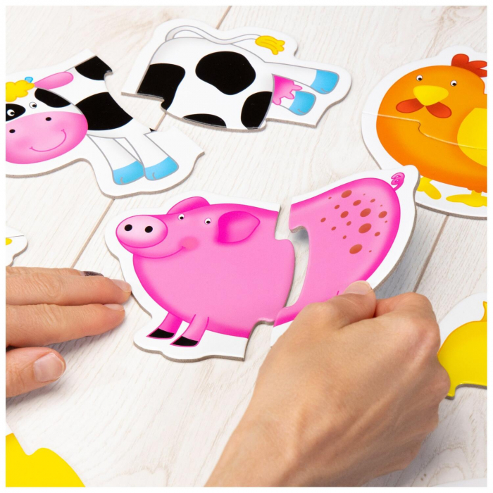 Baby Puzzle: Ferma (2 piese), Galt, 1-2 ani + [4]