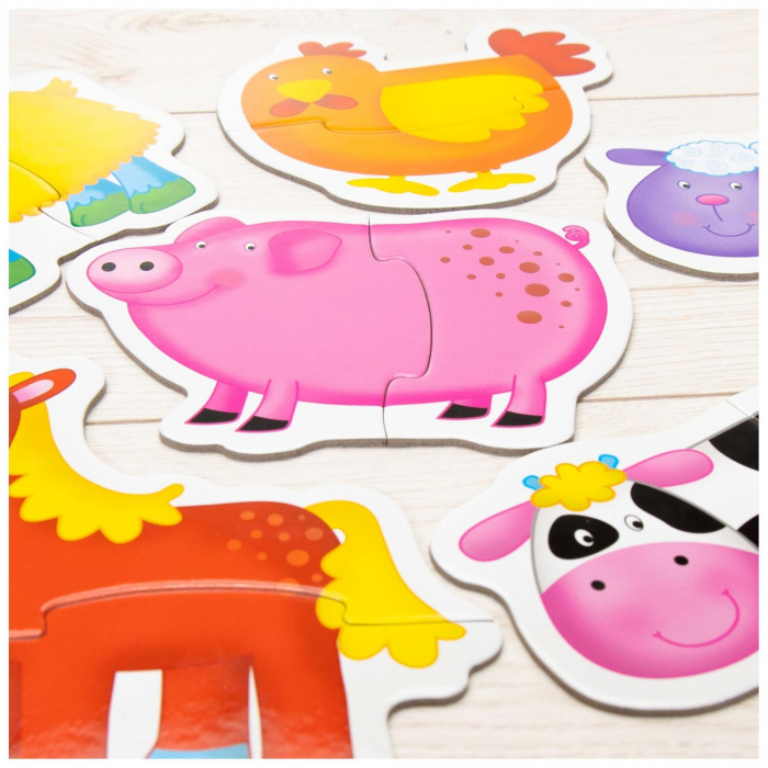 Baby Puzzle: Ferma (2 piese), Galt, 1-2 ani + [5]