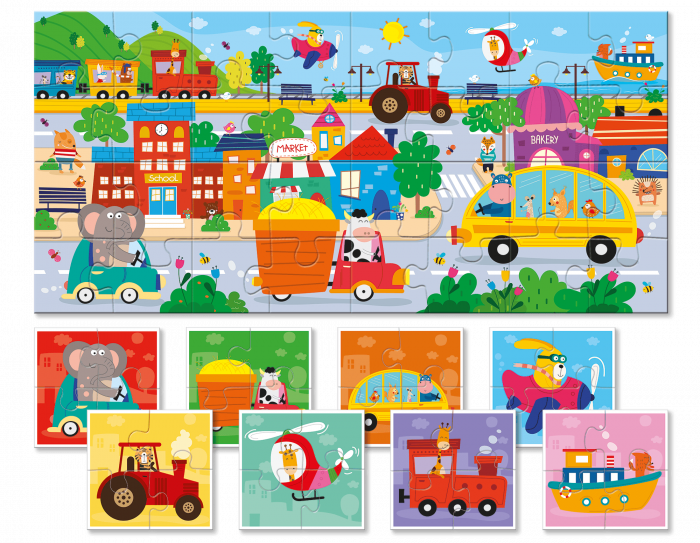Baby Puzzle - Mijloace de Transport, Ludattica, +2 ani [3]