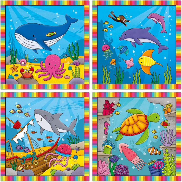 Baby Water Magic: Carte de colorat In ocean, Galt, 1-2 ani + [6]