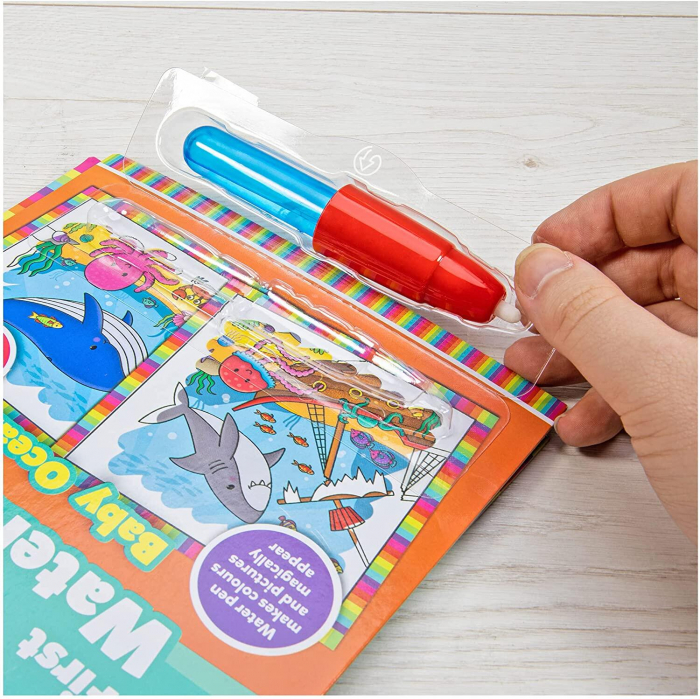 Baby Water Magic: Carte de colorat In ocean, Galt, 1-2 ani + [4]