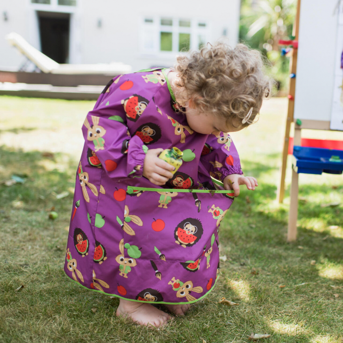 Baveta lunga cu buzunar - Animalute vesele, TIDY TOT, 0-1 ani + [6]