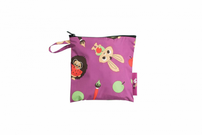 Baveta lunga cu buzunar - Animalute vesele, TIDY TOT, 0-1 ani + [10]