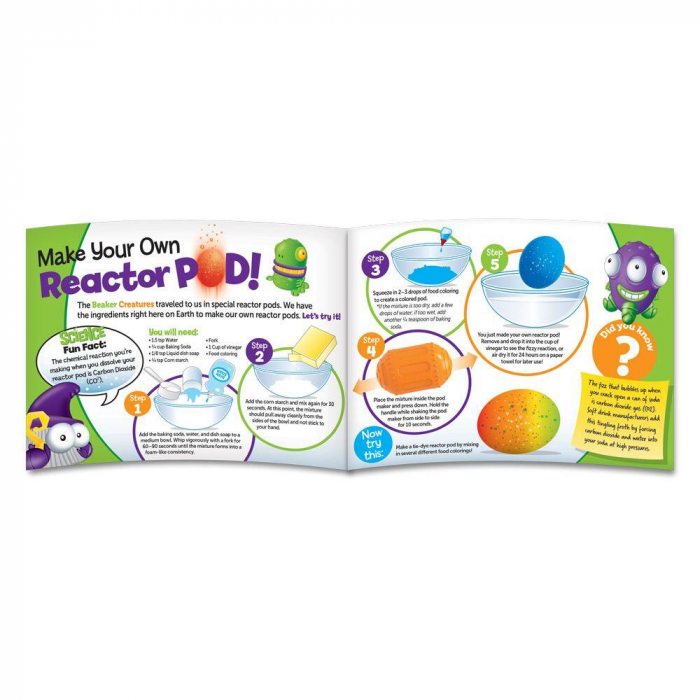 Beaker Creatures - Laboratorul cu extraterestrii, Learning Resources, 4-5 ani + [6]