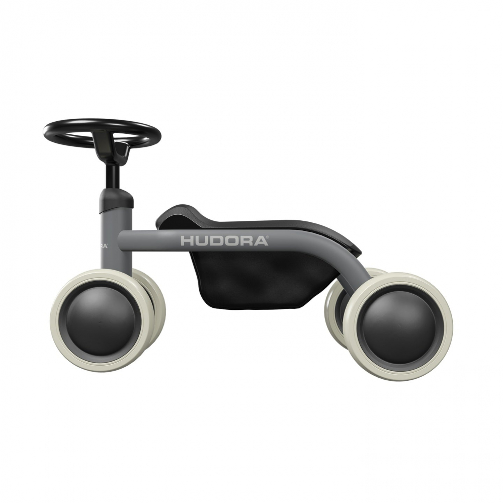 Bicicleta fără pedale cu volan și lădiță de depozitare, 1 an+, culoare gri, Hudora [6]