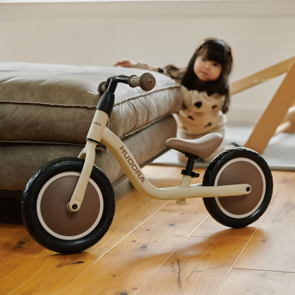 Bicicletă fără Pedale Hudora Cruisy, 18 luni+, culoare Mocha - Primii Pași Siguri și Stilați [2]