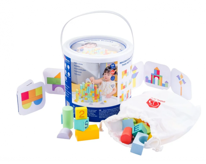 Blocuri de construit, color, 84 piese, +12 luni [2]