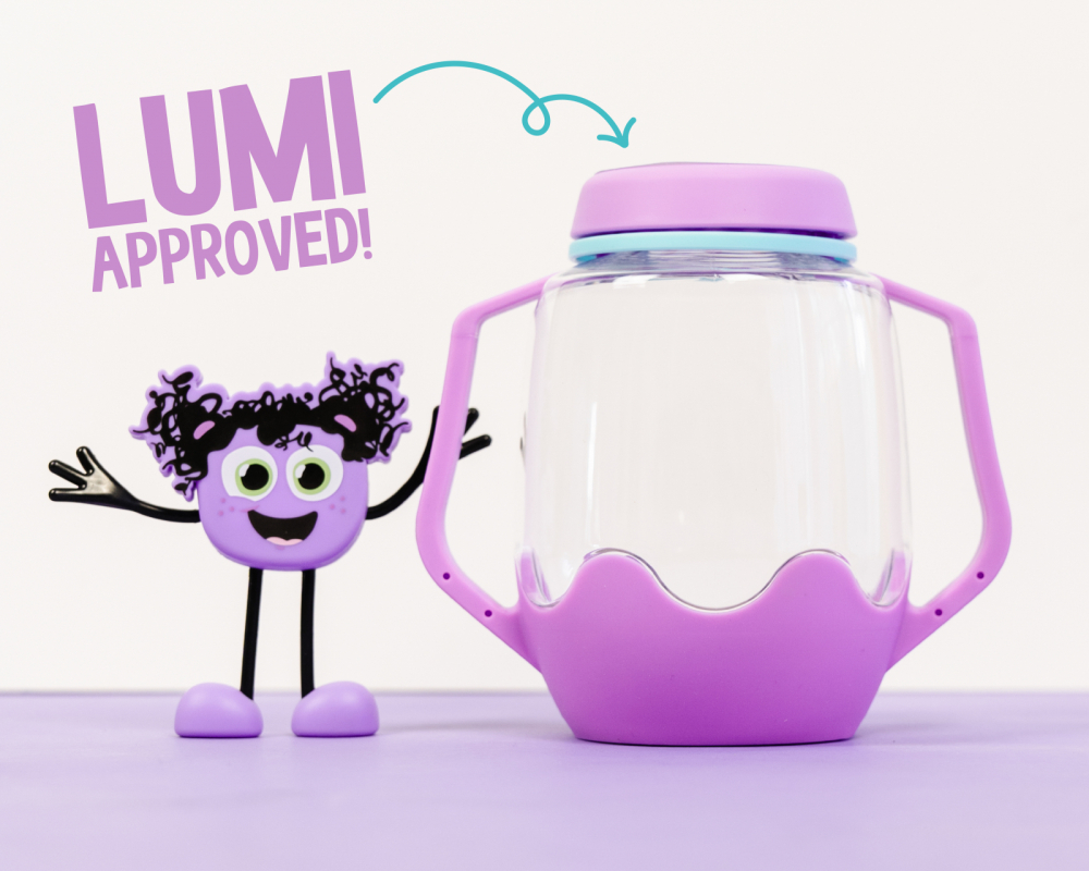 Borcan pentru joaca senzoriala, mov [3]