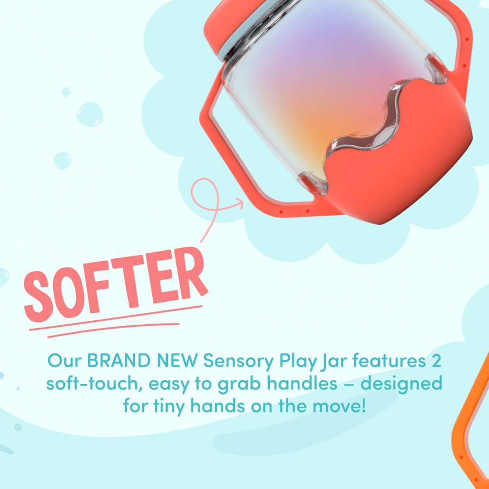 Borcan pentru joaca senzoriala, roz corai [7]