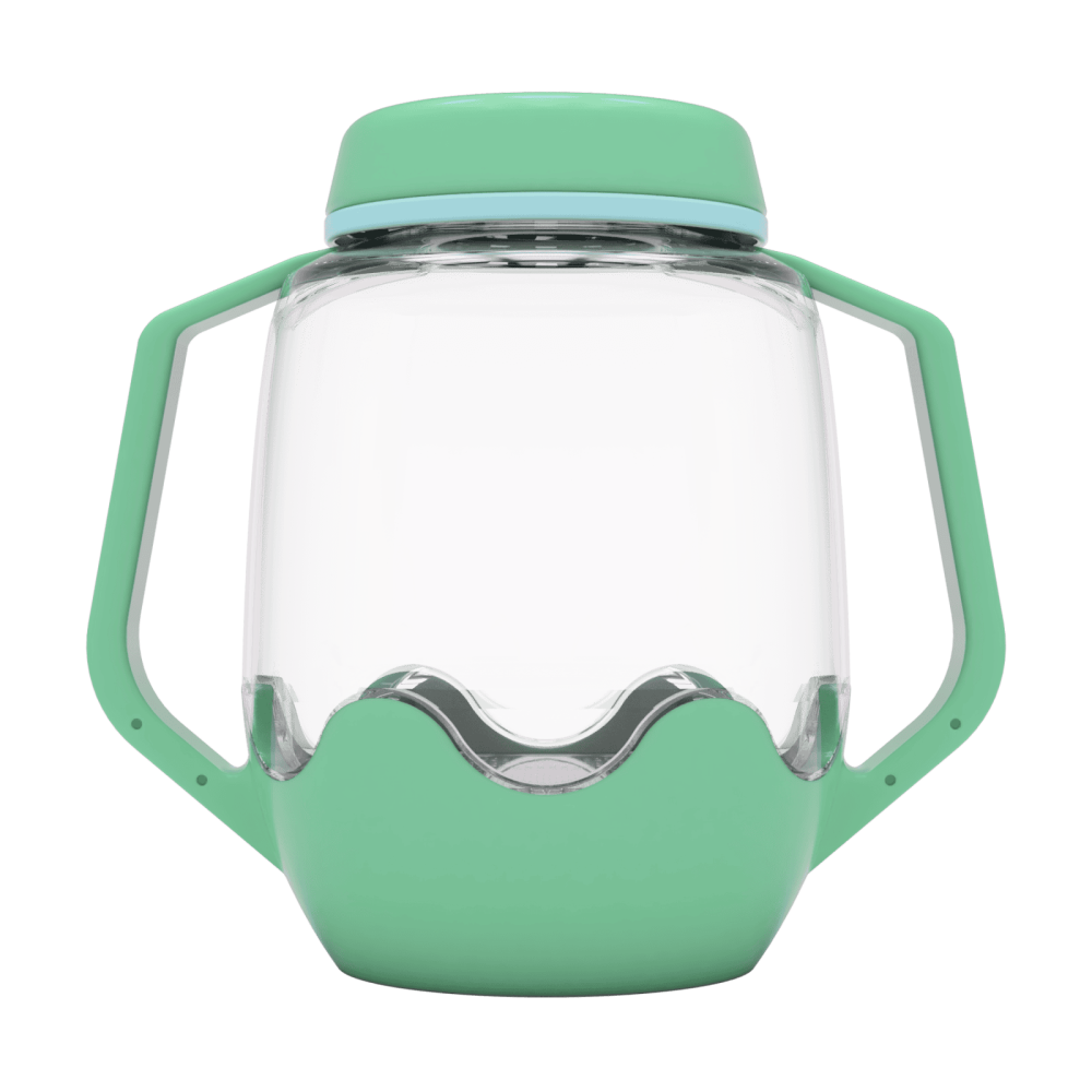 Borcan pentru joaca senzoriala, verde [1]