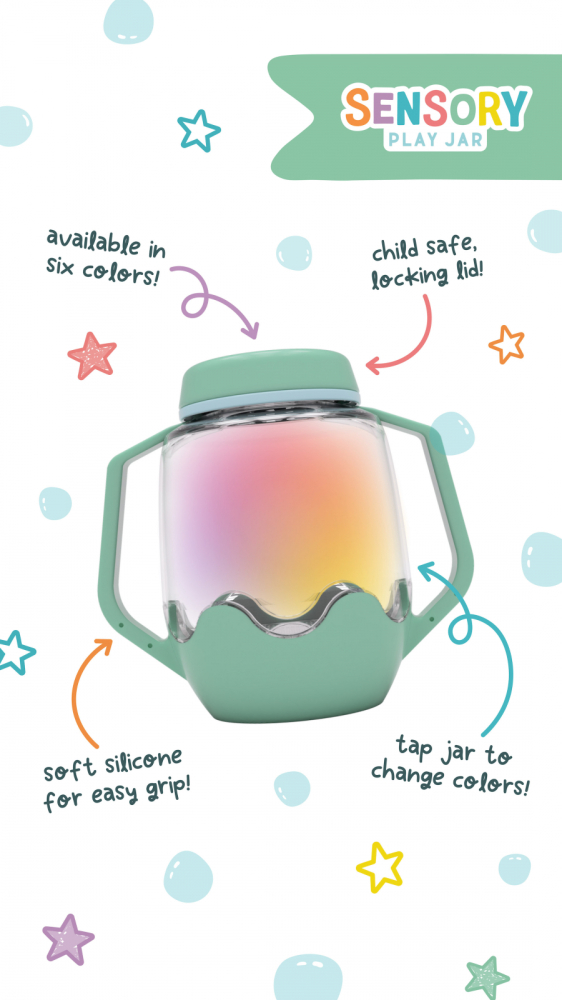 Borcan pentru joaca senzoriala, verde [4]