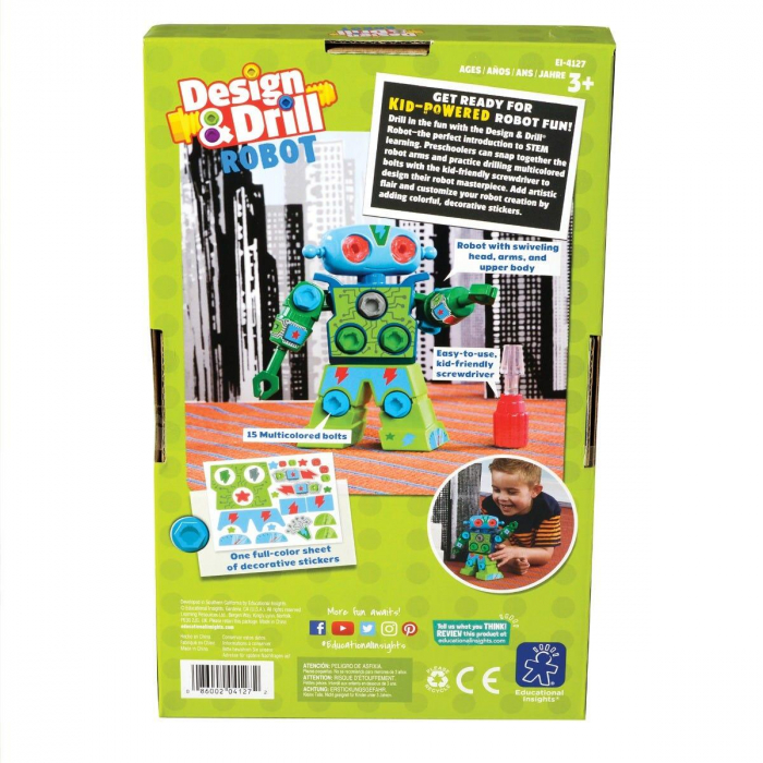 Bormasina Magica - Robotel verde, Educational Insights, 2-3 ani + [6]