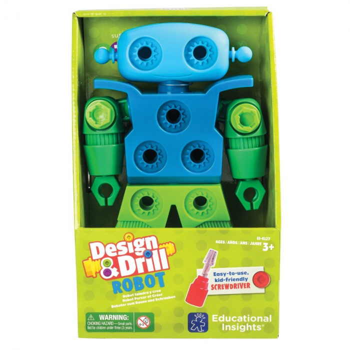 Bormasina Magica - Robotel verde, Educational Insights, 2-3 ani + [5]