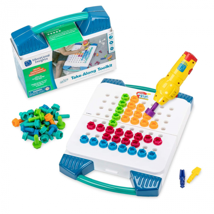 Bormasina Magica - set mobil, Educational Insights, 2-3 ani + [6]