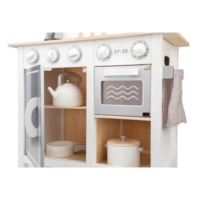 Bucatarie Bon appetit Deluxe Alb/Argintiu, New Classic Toys, 2-3 ani + [3]