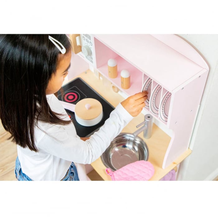 Bucatarie Bon Appetit - Modern Electric Cooking Roz, New Classic Toys, 2-3 ani + [9]