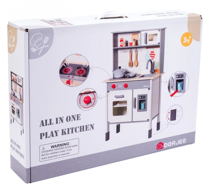 Bucătărie din lemn completă cu accesorii, Dorjee, +3 ani [2]