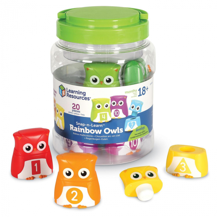 Bufnite cu cifre si forme, Learning Resources, 1-2 ani + [2]