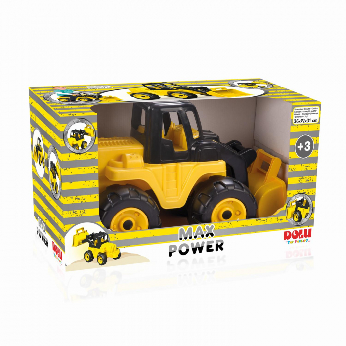 Buldozer pentru copii - 72 cm, DOLU, 2-3 ani + [3]