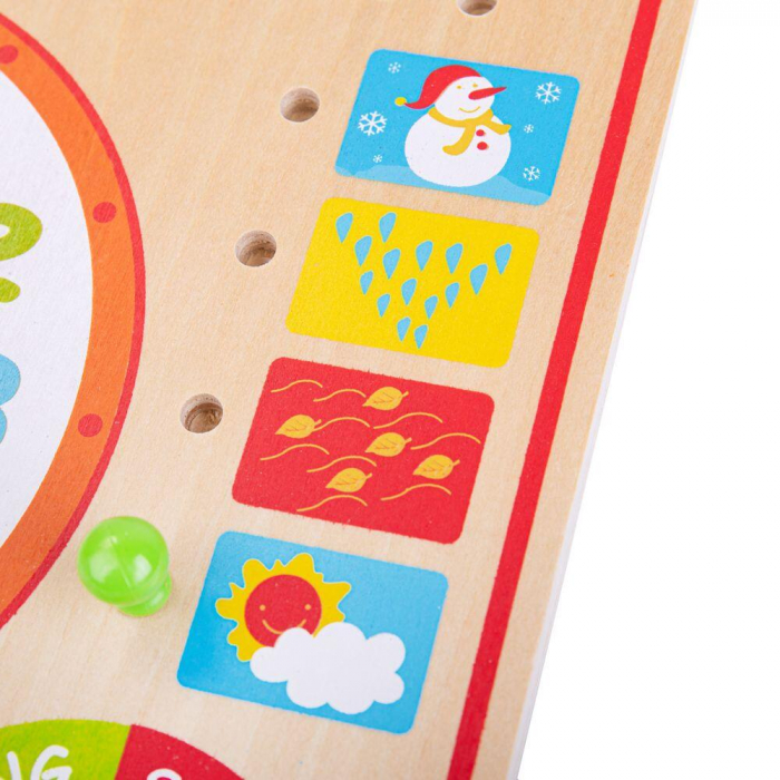 Calendar luni, zile, data si ora, BIGJIGS Toys, 2-3 ani + [2]