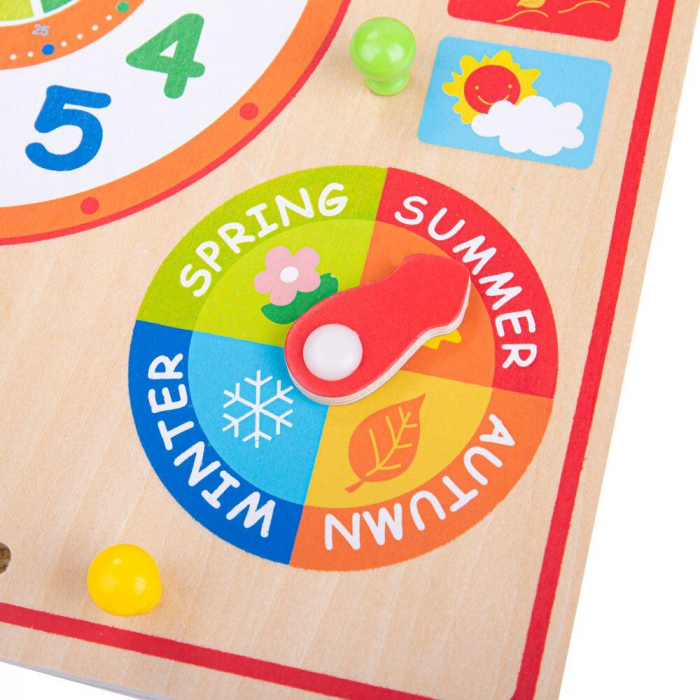 Calendar luni, zile, data si ora, BIGJIGS Toys, 2-3 ani + [4]