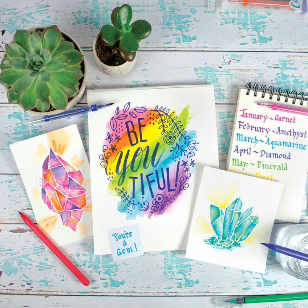 Carioci acuarele cu pensula, Chroma Blends, set de 18 [2]