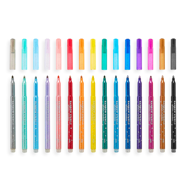 Carioci cu sclipici Rainbow Sparkle, set de 15 culori [2]