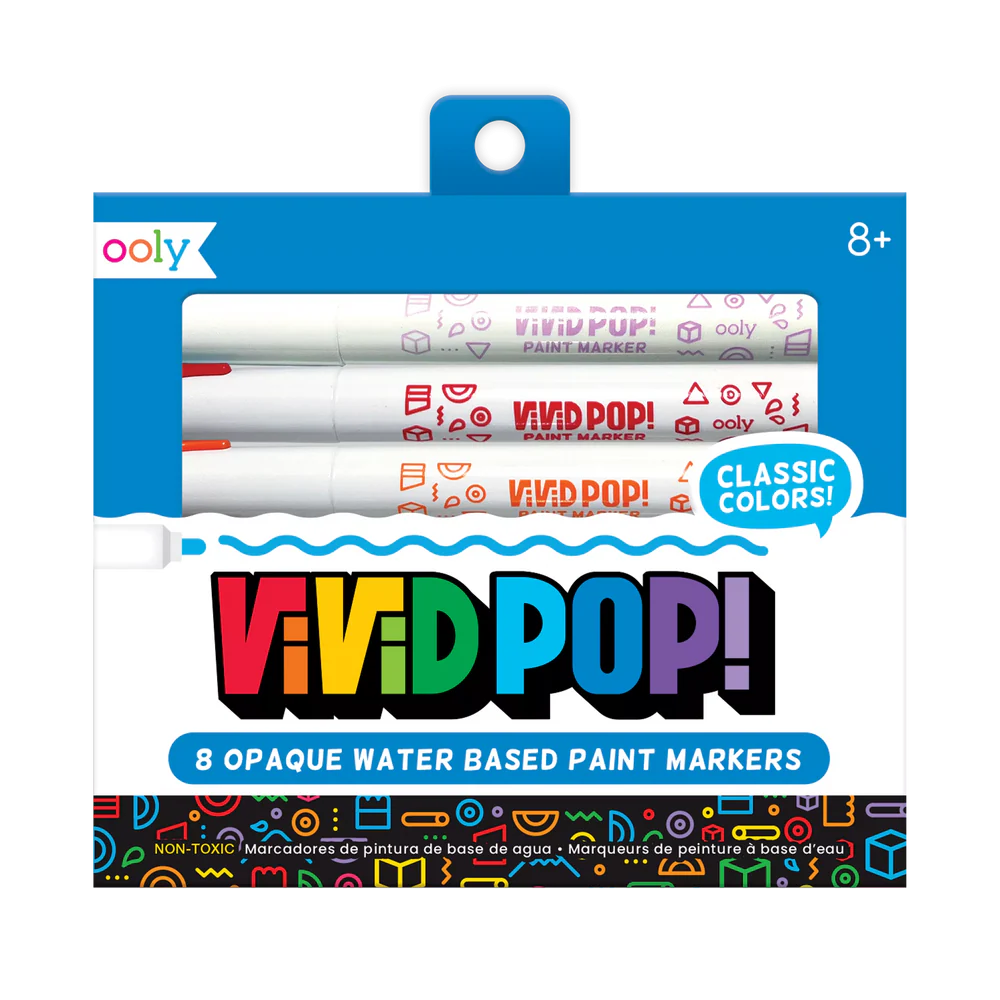 Carioci cu vopsea Vivid Pop! - set de 8, clasic [1]