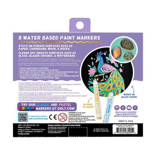 Carioci cu vopsea Vivid Pop! - set de 8, metalic [7]