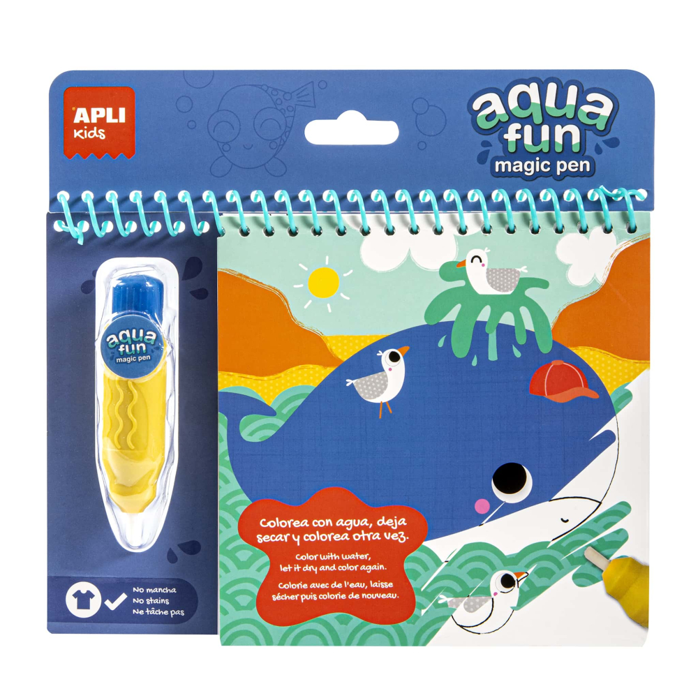 Carte de colorat Aqua FUN Magic Animale Marine- include Magic Pen [1]