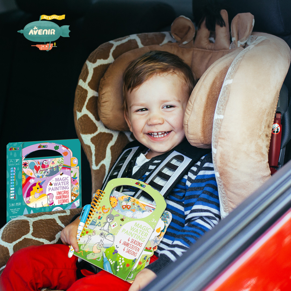 Carte de pictat cu apa, stickere si jocuri, portabila - Subacvatic [6]