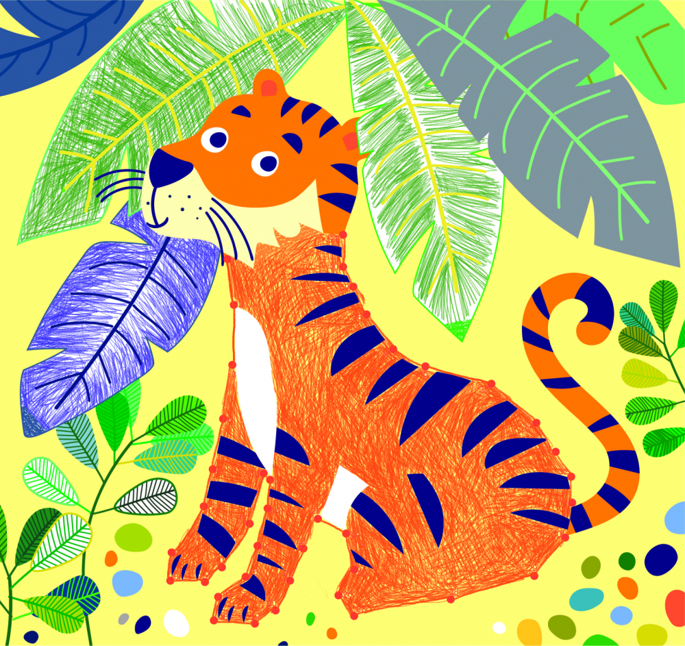 Carte portabila cu activitati de colorat - Jungla [5]