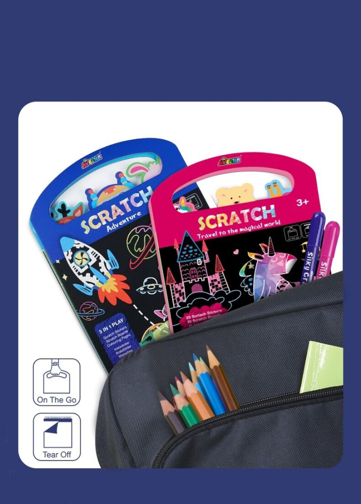 Carte portabila cu activitati de razuit - Calatorie in lumea magica [4]